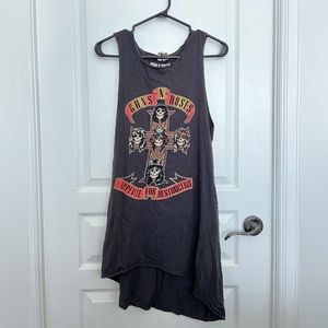 Guns N Roses oversized vest/dress